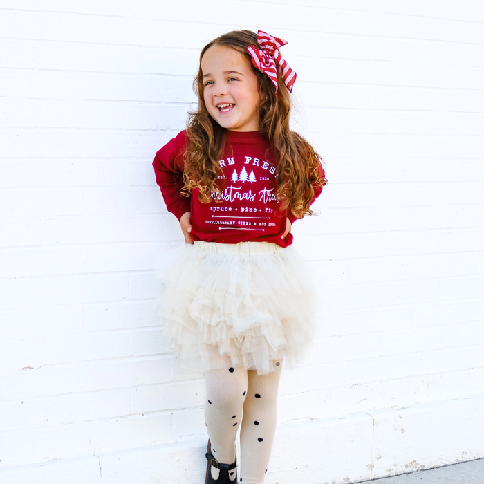 Burgundy Fresh Farm Pullover