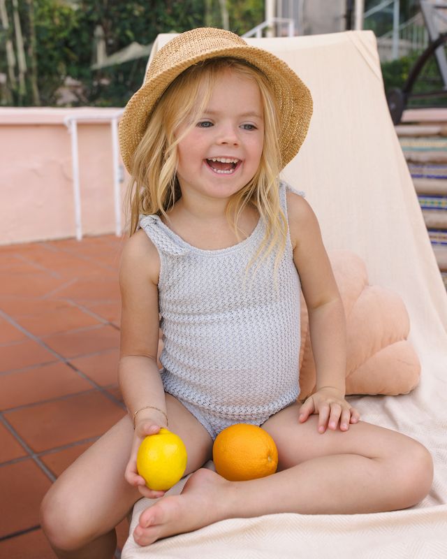 Dusty Blue Millie One-Piece