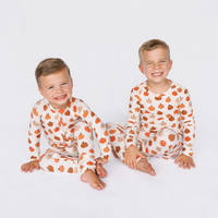Big Pumpkins Small Ribbed Pajama Set