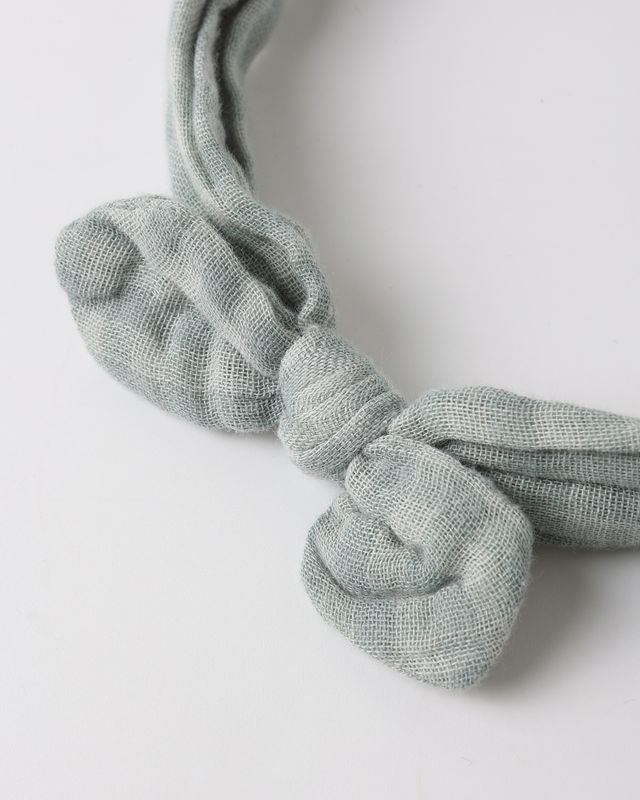 Green Gingham Baby Bow