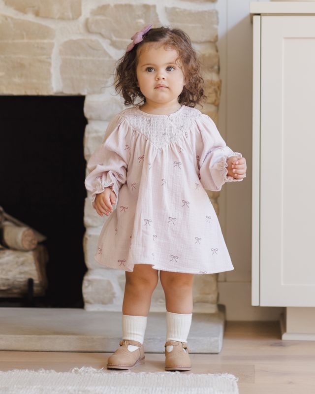 Bows Smocked Dress