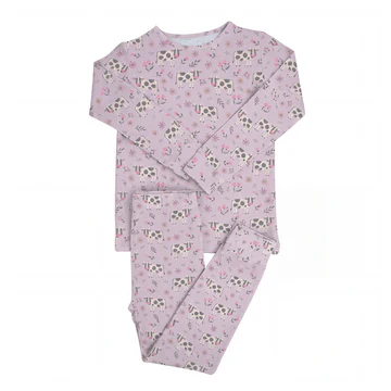 Cow Girl Bamboo Pajama Set