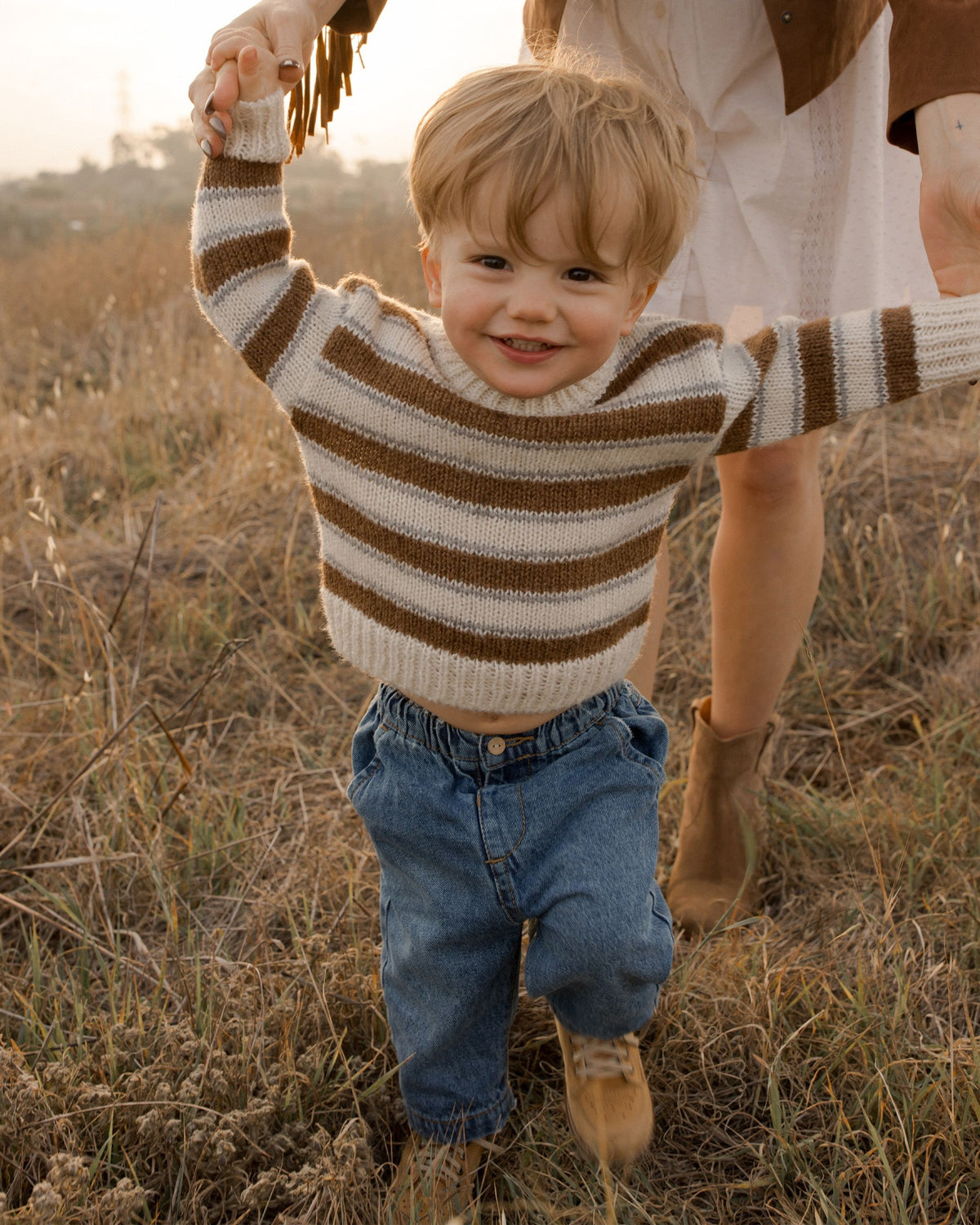 Saddle Stripe Aspen Sweater