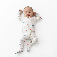 Home Run Bamboo Zippered Footie