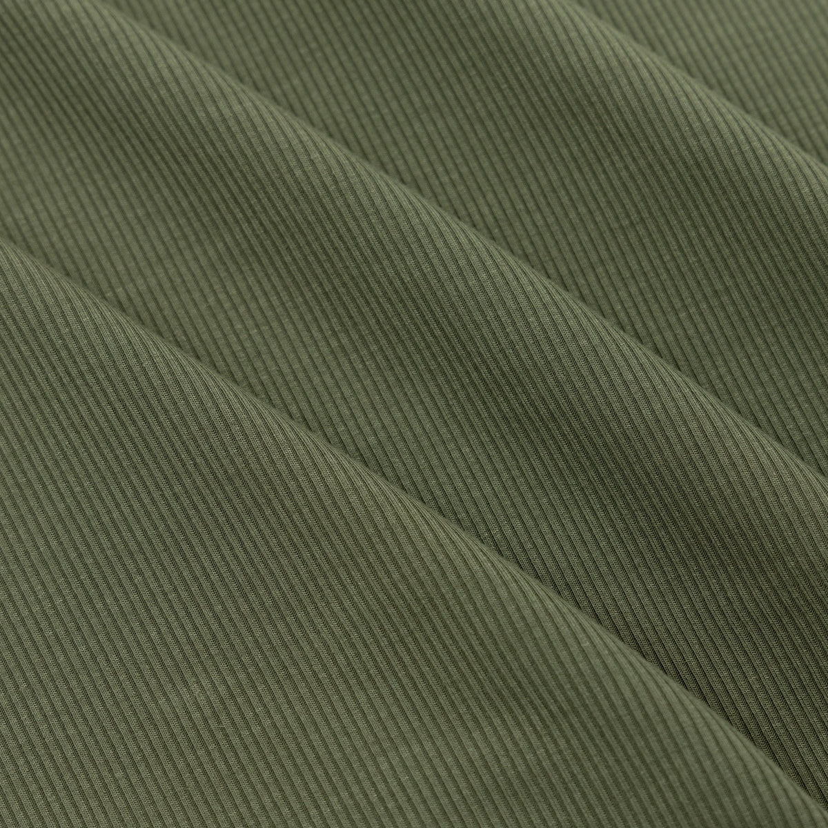Olive Small Ribbed Pajama Set