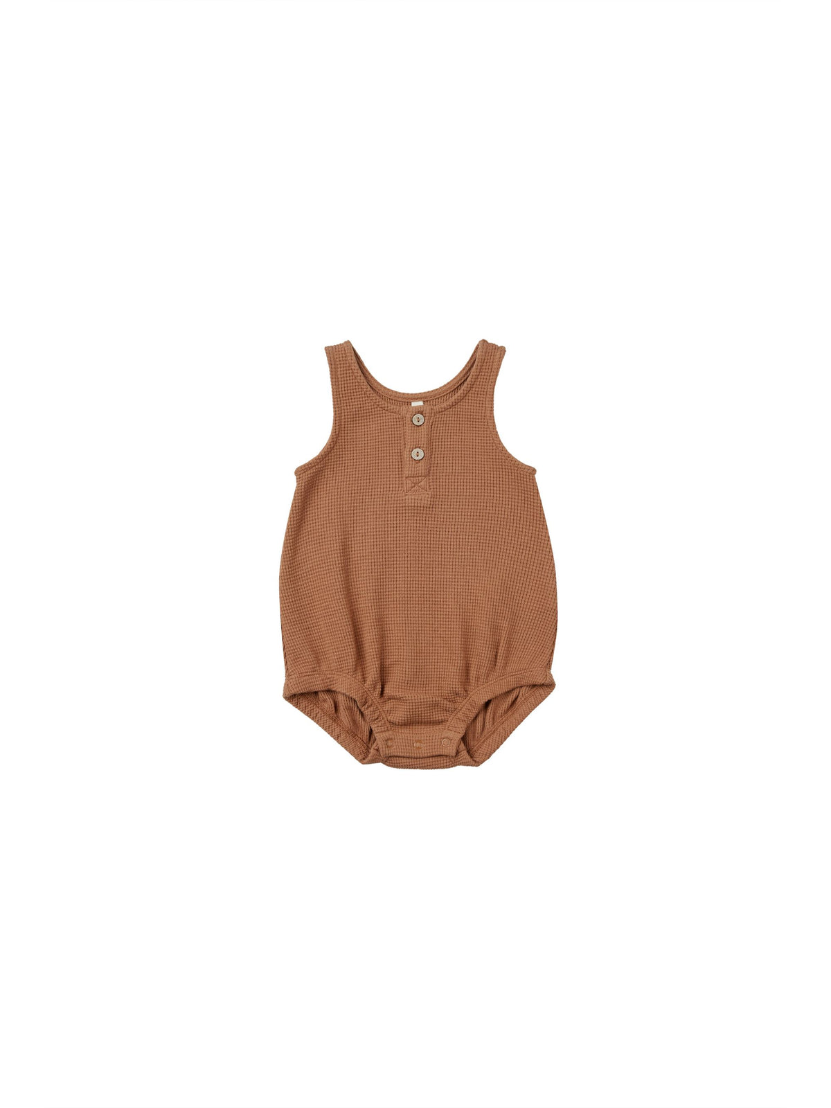 Clay Waffle Bubble Romper