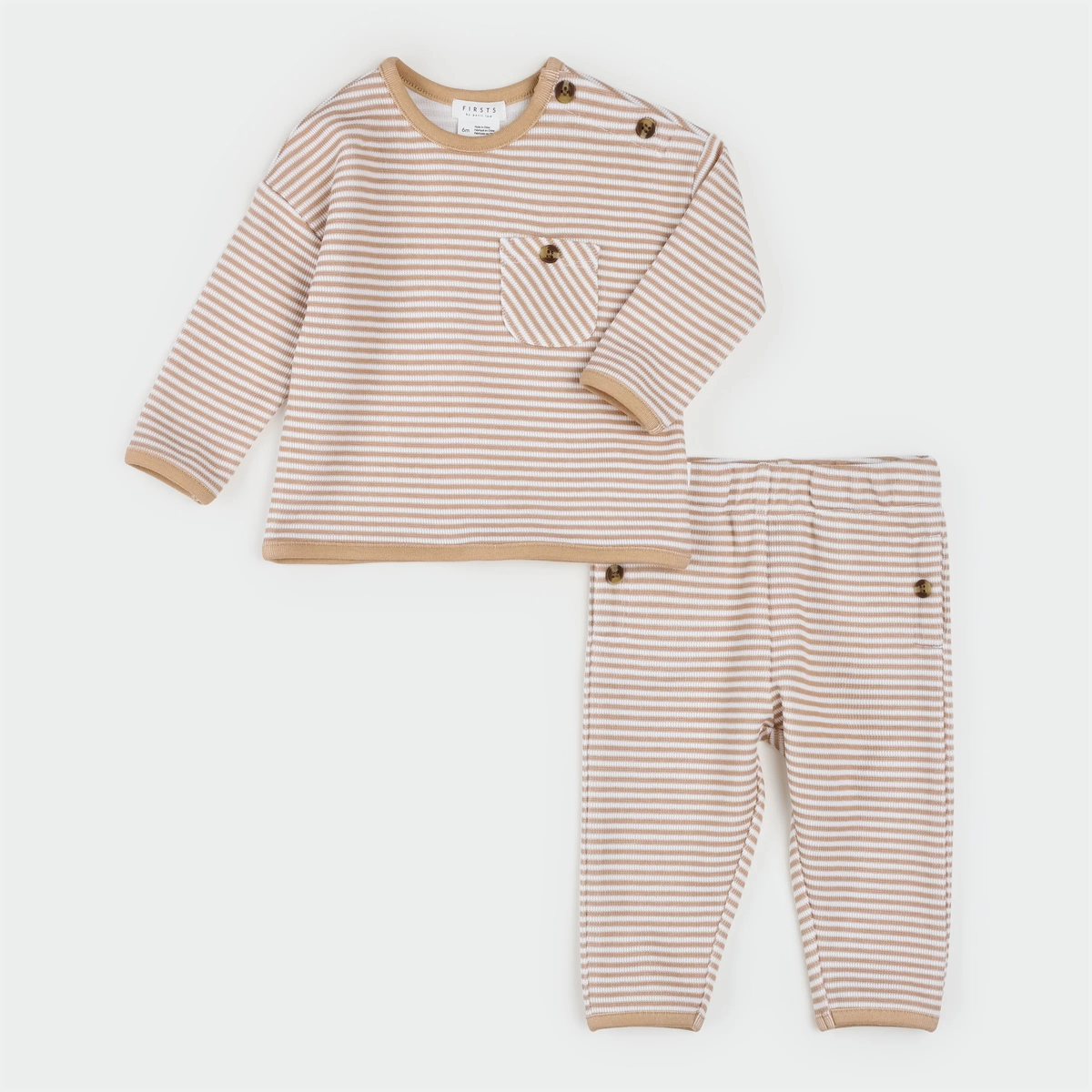 Mocha Striped Set