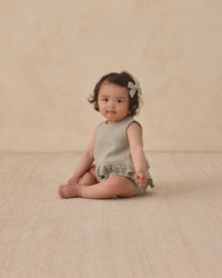 Sage Ruffled Tulip Top + Bloomer Set