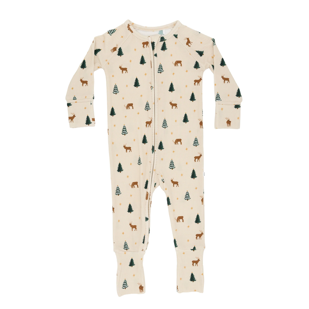 Reindeer Forest Bamboo Zip Romper