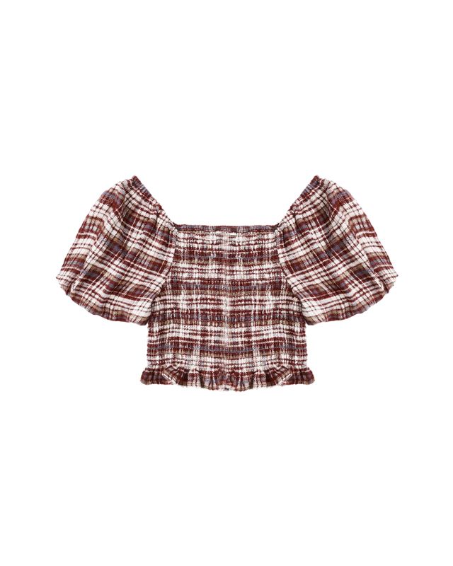 Burgundy Trixie Top