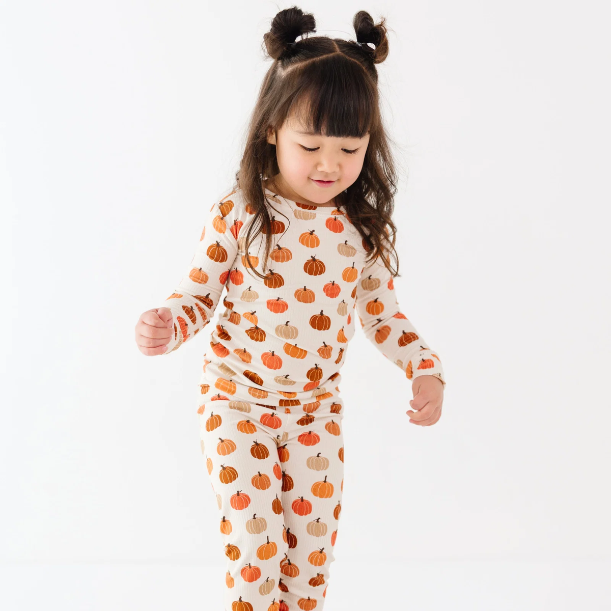 Big Pumpkins Small Ribbed Pajama Set