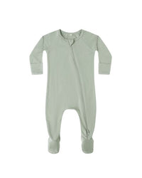 Fern Bamboo Zip Footie