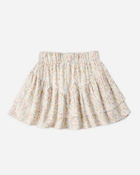 Floral patterned skirt on a white background