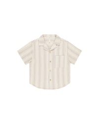 Summer Stripe Lapel Shirt