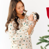 Reindeer Forest Bamboo Zip Romper