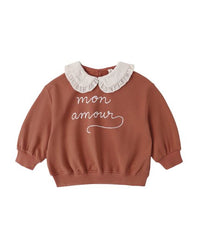 Mon Amour Collared Sweatshirt