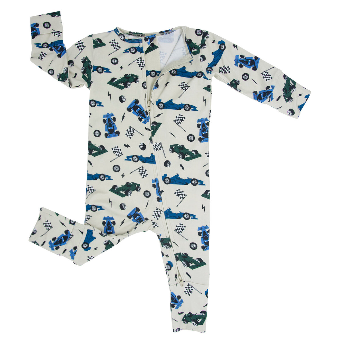 Race Cars Bamboo Pajama Sleeper