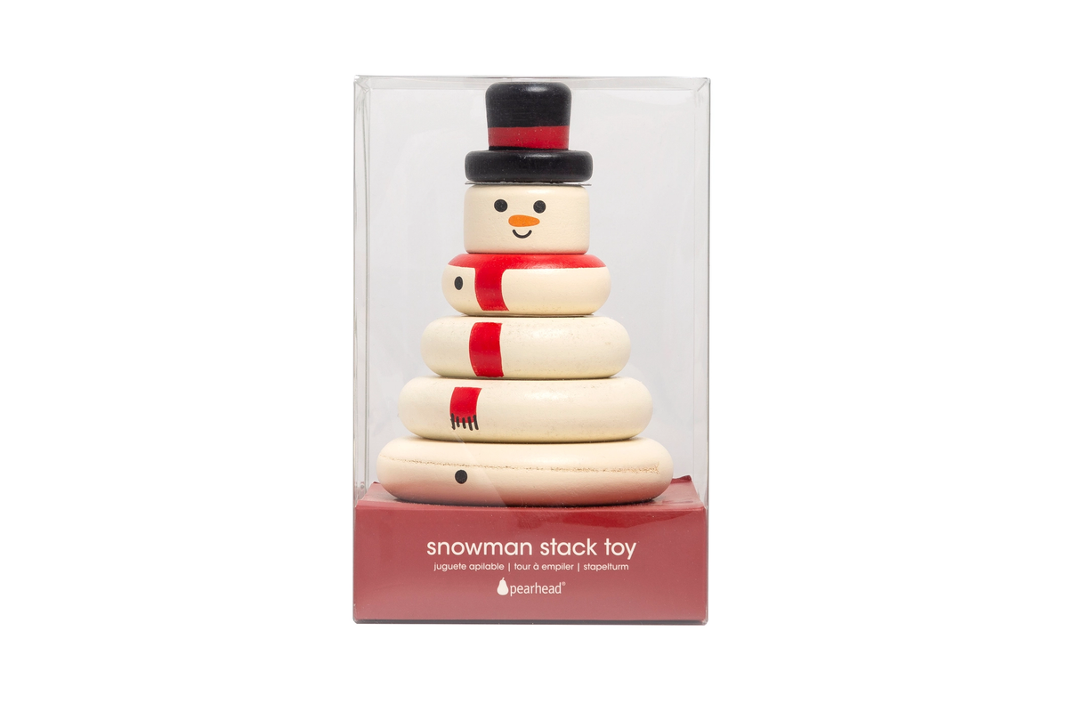 Wooden Snowman Stacking Toy