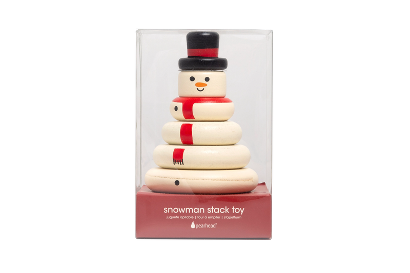 Wooden Snowman Stacking Toy