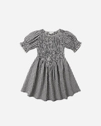 Black Check Louise Dress
