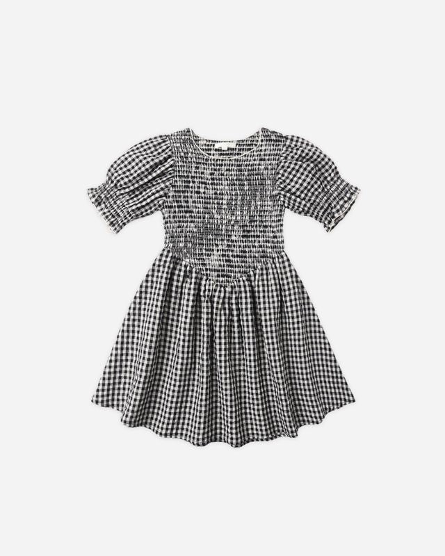 Black Check Louise Dress