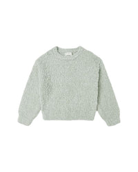 Pistachio Boucle Aspen Sweater