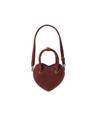 Burgundy Heart Purse