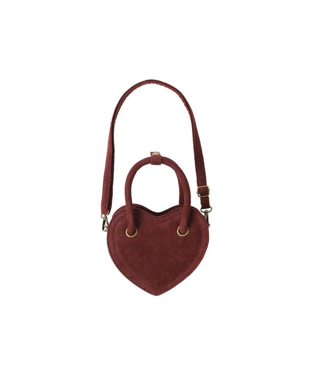 Burgundy Heart Purse