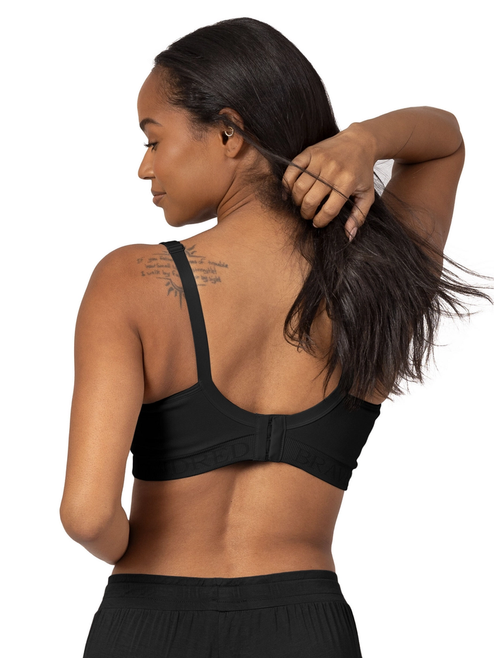 Black Contour Hands-Free Pumping + Nursing Bra