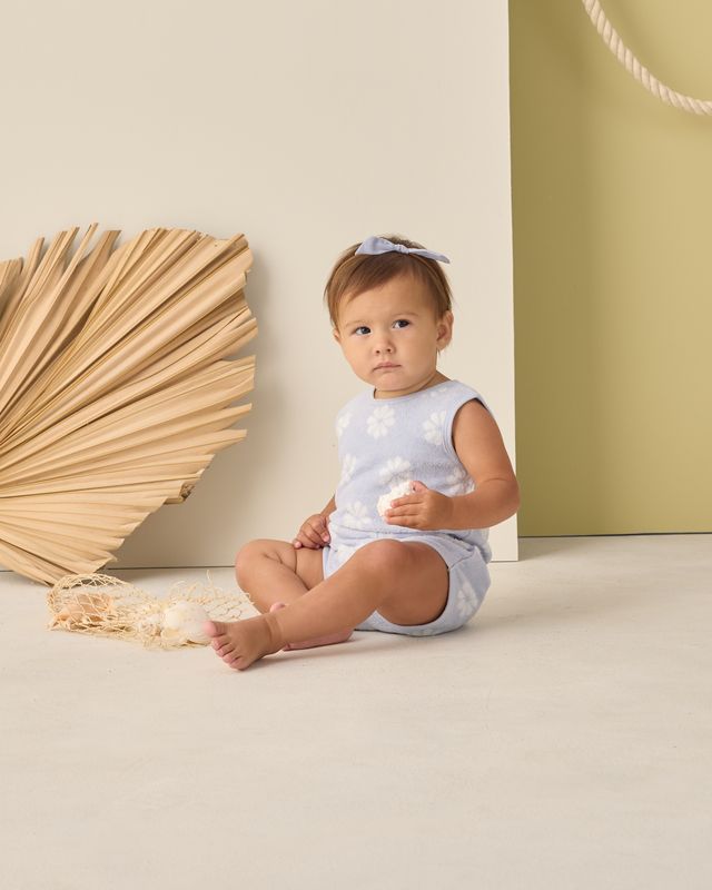 Periwinkle Daisy Cinch Playsuit