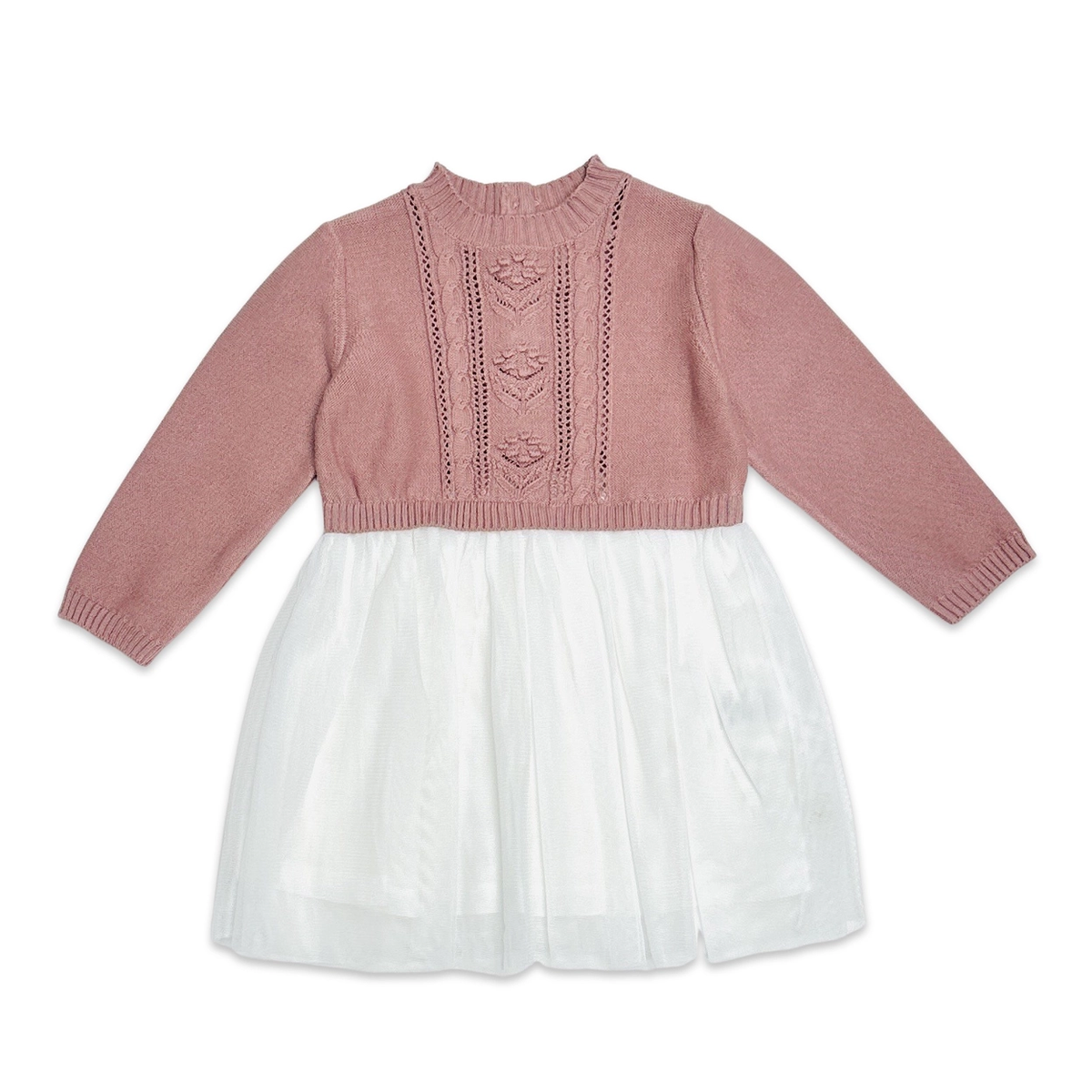 Rose Cable Knit Tutu Dress