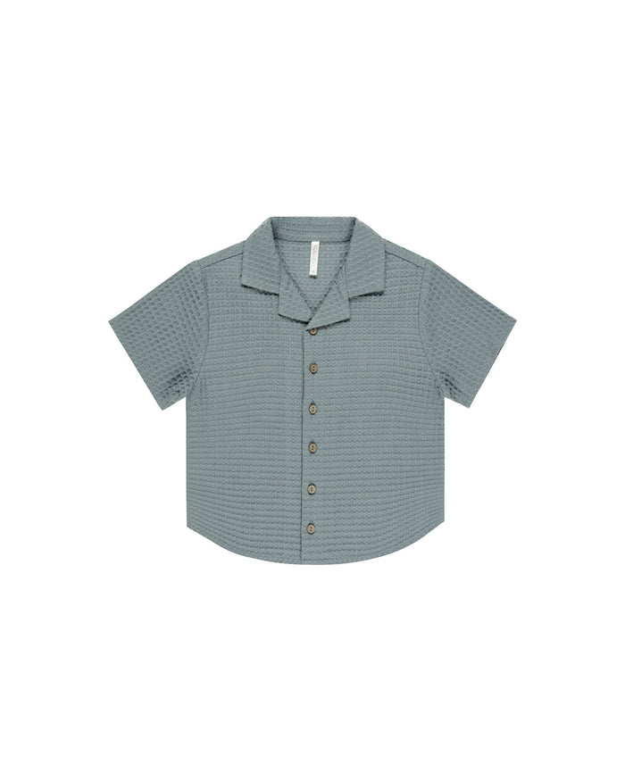 Eucalyptus Lapel Collared Shirt