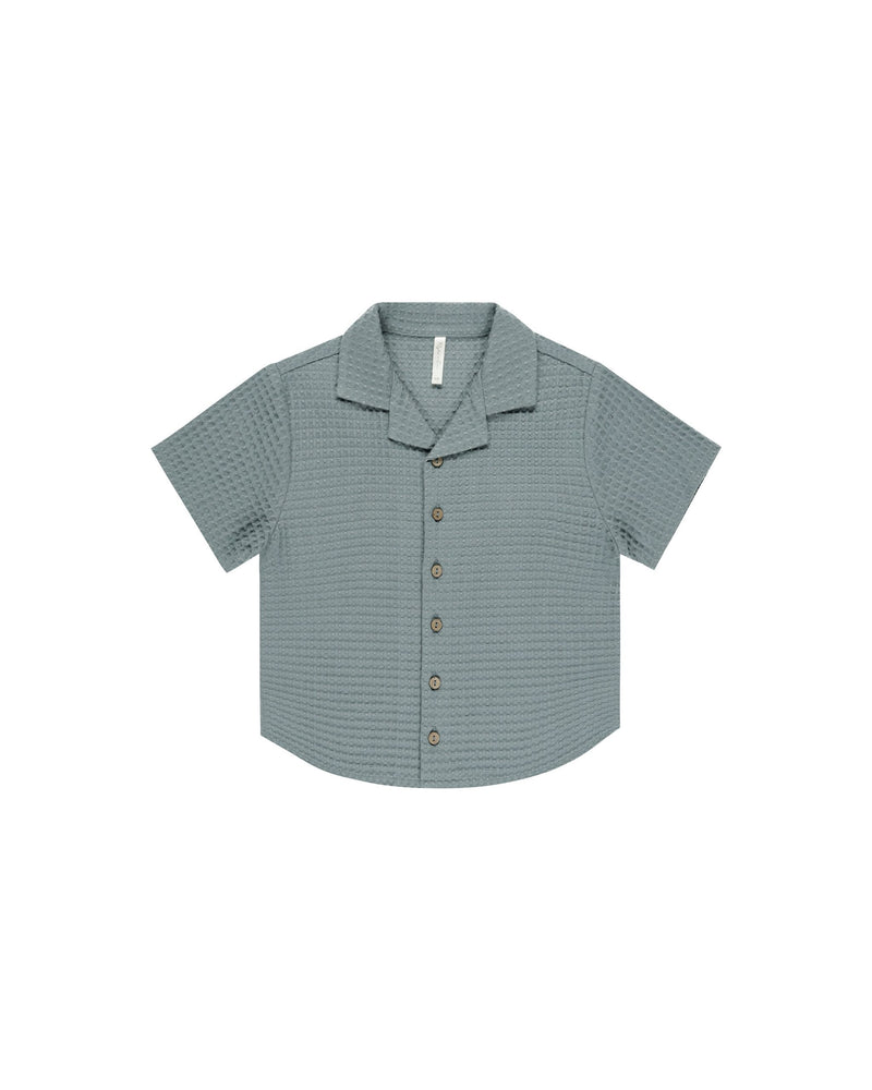 Eucalyptus Lapel Collared Shirt