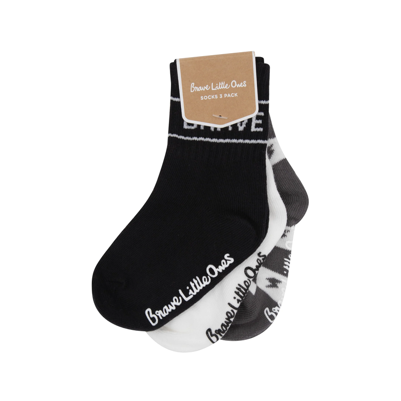 Black + Charcoal Socks 3 Pack