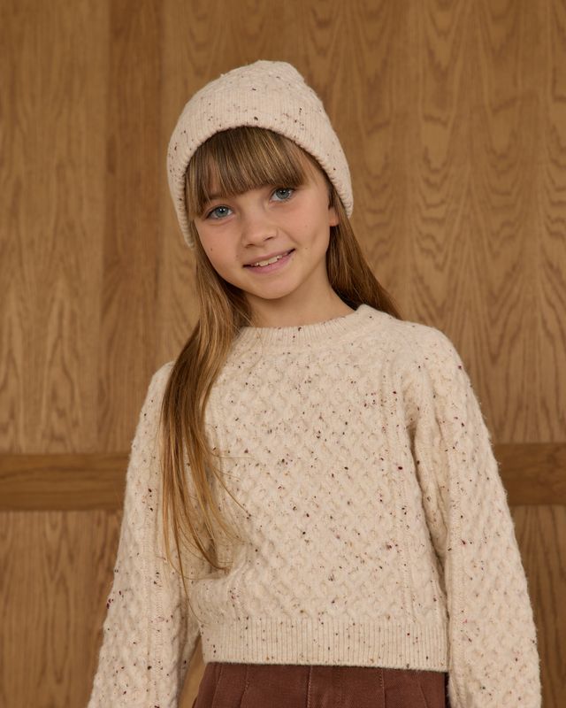 Ivory Speckled Beanie