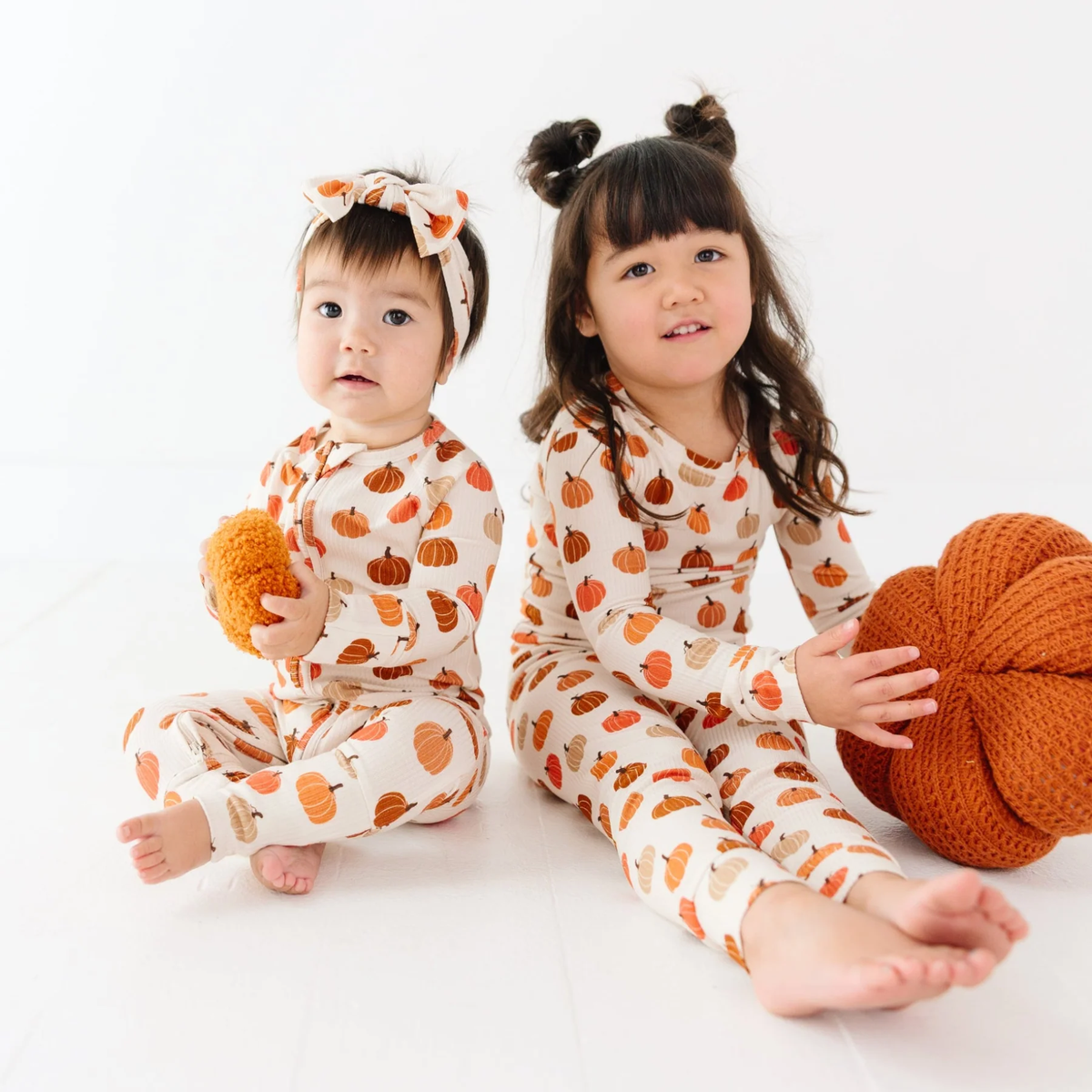 Big Pumpkins Small Ribbed Zip Romper