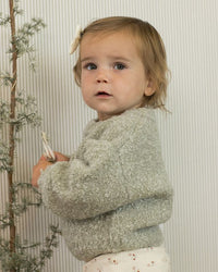 Pistachio Boucle Aspen Sweater