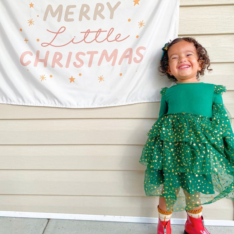 Emerald Shimmer Tutu Dress