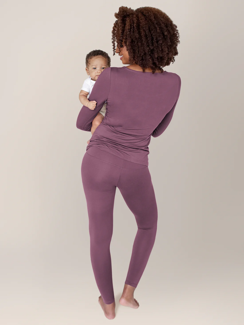 Burgundy Plum Jane Nursing Pajama Set
