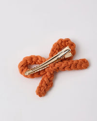 Poppy Crochet Bow Clips
