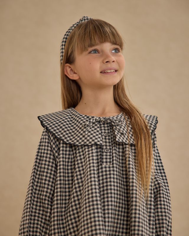 Black Gingham Mini Dress