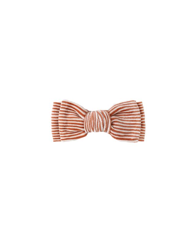 Candy Stripe Velour Bow Headband