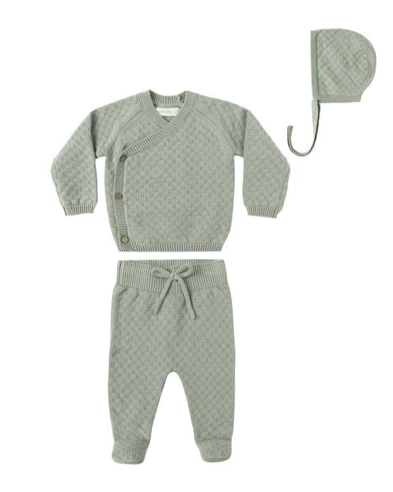 Fern Knit Wrap Top + Pant Set
