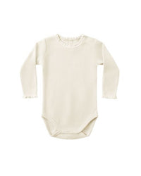 Natural Waffle Long Sleeve Bodysuit