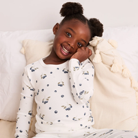 Blueberries Ribbed Pajama Set