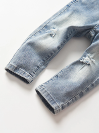 Light Wash Paperbag Waist Denim