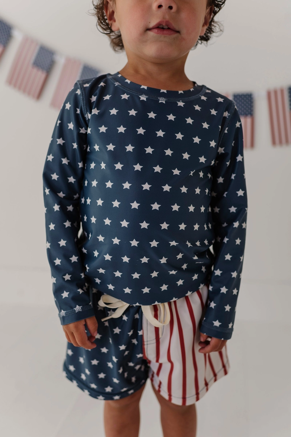 American Flag Swim Shorts