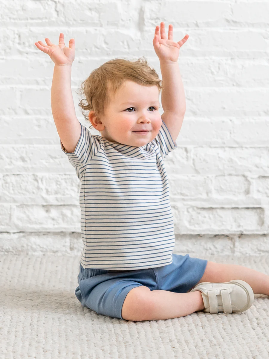 Bay Stripe Short Sleeve Crew