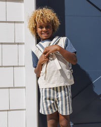 Navy Stripe Dawson Short
