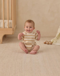 Butterscotch Stripe Rowan Romper